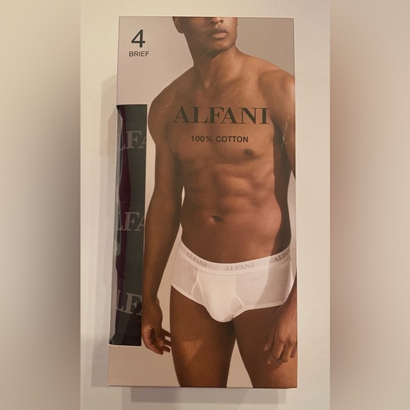 Alfani Men’s 4 Pack Briefs in Black Size XL 38-40 NWT $40 - Picture 1 of 6